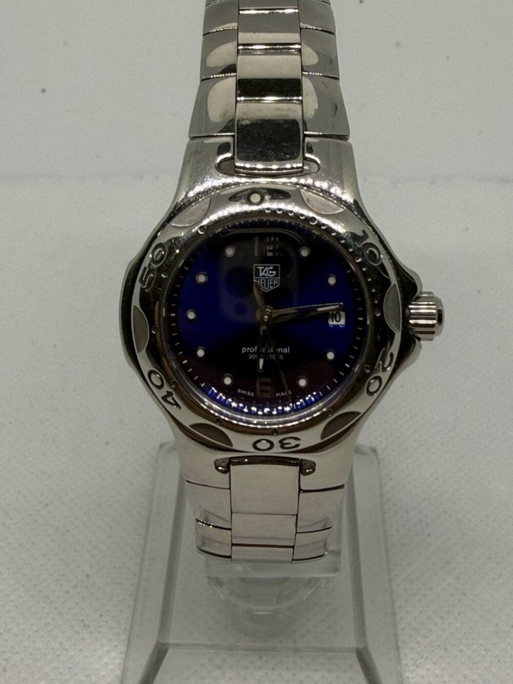 TAG Heuer Kirium WL131F Womens 32mm Blue Dial 200M Swiss Quartz Watch SS